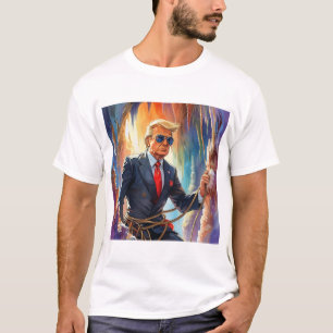 Trump Spelunking Höhle in einer schönen Höhle MAGA T-Shirt