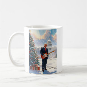 Trump spielt Electric Guitar Christmas US-Hauptsta Kaffeetasse
