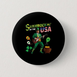 Trump spielt Gitarre Shamrockin in den USA, Saint Button