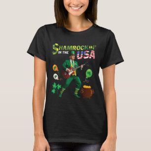 Trump spielt Gitarre Shamrockin In den USA Sankt P T-Shirt