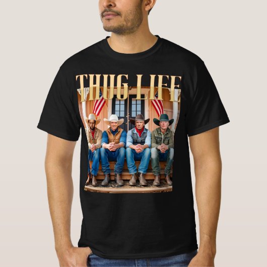 Trump Squad Kennedy Vance Elon Thug Life T-Shirt (Vorderseite)