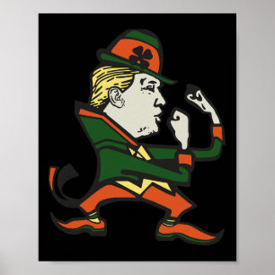 Trump St. Paddy's Lustig Trump St. Patrick's Day  Poster