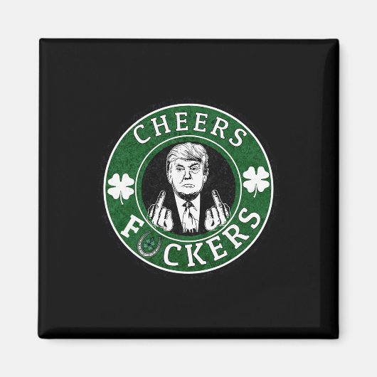 Trump St Patrick’s Day Prost Ers Shamrock Patrick Magnet (Vorne)