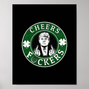 Trump St. Patrick’s Day Prost Ers Shamrock Patrick Poster