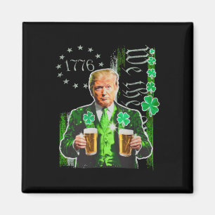 Trump St. Patrick Tag Wir Das Volk Us Flagge Shamr Magnet