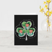 Trump St Patrick's Day 2025 Funny Kiss Me I Voted Karte (Gelbe Blume)