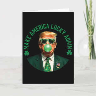 Trump St. Patrick's Day Kleeblatt Für Männer Fraue Karte