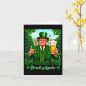 Trump St.Patrick's Day - St. Patrick's Day Gr Karte (Gelbe Blume)