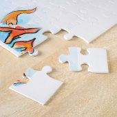 Trump steigt in das feurige Pit Jig Saw Puzzle ab (Seite)