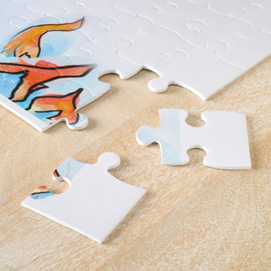 Trump steigt in das feurige Pit Jig Saw Puzzle ab (Seite)