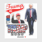 Trump Stickers Patriotic Decals Donald Trump 2020 Aufkleber (Blatt)
