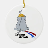 Trump Streak — Anti-Trump-Design - - Politisch - Keramik Ornament (Vorne)