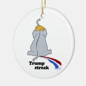 Trump Streak — Anti-Trump-Design - - Politisch - Keramik Ornament (Links)
