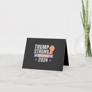 Trump Strong 2024 American Patriotic Election Gift Feiertagskarte