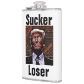 Trump Sucker/Loser Flask Flachmann (Links)