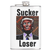 Trump Sucker/Loser Flask Flachmann (Vorderseite)