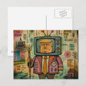 Trump Sumpf Reality Mixed Media Postkarte (Vorne/Hinten)