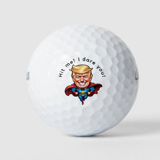 Trump Super Hero Personalize Golfball (Vorderseite)