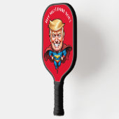 Trump Super Hero Personalize Pickleball Paddle (Links)