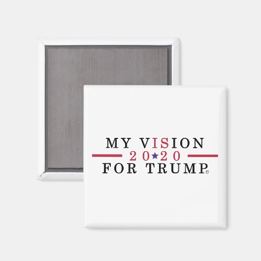 Trump Supporter 2020 Square Kühlschrank Magnet (Vorderseite/Rückseite)