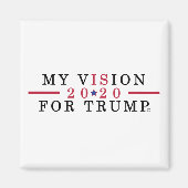 Trump Supporter 2020 Square Kühlschrank Magnet (Vorne)