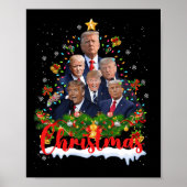 Trump Supporter Christmas Tree Dream Daddy Zuhause Poster (Vorne)