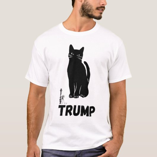 Trump t shirt black cat (Vorderseite)