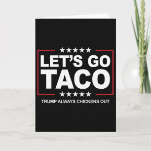 Trump Taco Handel Lustig Trump Kneift Immer Karte