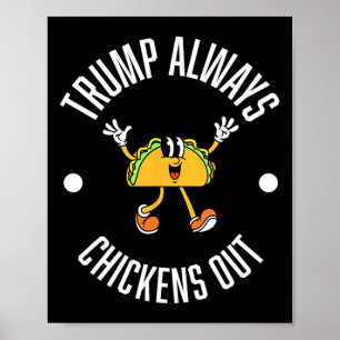 Trump-Taco-Theorie - Trump vertreibt Taco immer Poster