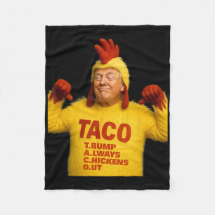 Trump Taco Trump kneift immer Fleecedecke