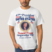 TRUMP-Tag der Amtseinführung 2025 T-Shirt (Vorderseite)