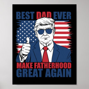 Trump Tag des Vaters Bester Vater Aller Zeiten Mac Poster