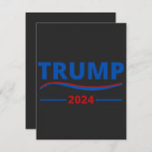 trump take America back Dankeskarte (Vorne/Hinten)