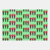 Trump tance Christmas Gift Wrap Geschenkpapier Set (Vorderseite 3)