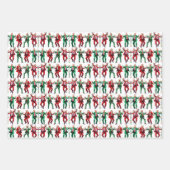 Trump Tancing | Trump Weihnachtsmannmütze Dance We Geschenkpapier Set (Vorderseite)