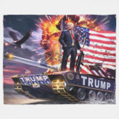 TRUMP TANK FLEECEDECKE (Vorderseite (Horizontal))