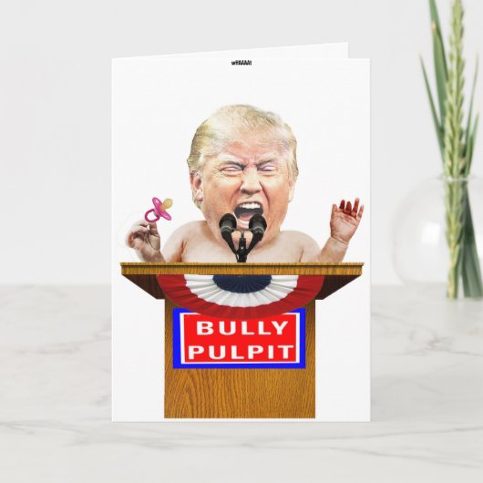 Trump Tantrum Birthday Card Karte (Vorderseite)