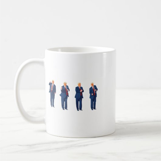 Trump Tanz 4. Juli Trump 2024 Kaffeetasse (Links)
