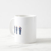 Trump Tanz 4. Juli Trump 2024 Kaffeetasse (Vorderseite Links)