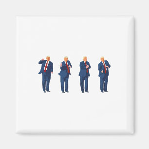 Trump Tanz 4. Juli Trump 2024 Magnet