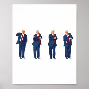 Trump Tanz 4. Juli Trump 2024 Poster