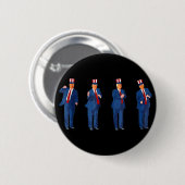 Trump-Tanz 4. Juli Trump 2025 _1 Button (Vorne & Hinten)