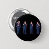 Trump-Tanz 4. Juli Trump 2025  Button (Vorne & Hinten)