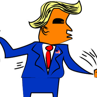 Trump-Tanz Aufkleber