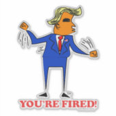 Trump-Tanz Aufkleber (Vorderseite)