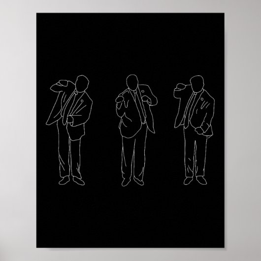 Trump-Tanz lustig Poster (Vorne)