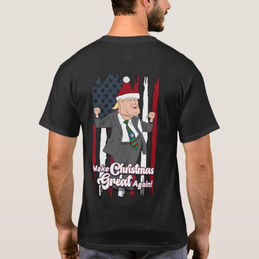Trump-Tanz macht Weihnachten wieder großartig T-Shirt (Rückseite)