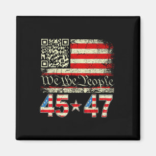 Trump Tanz Troll Qr Lustiger Trump Tanz Code Retro Magnet