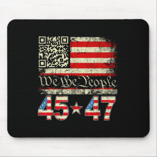 Trump Tanz Troll Qr Lustiger Trump Tanz Code Retro Mousepad