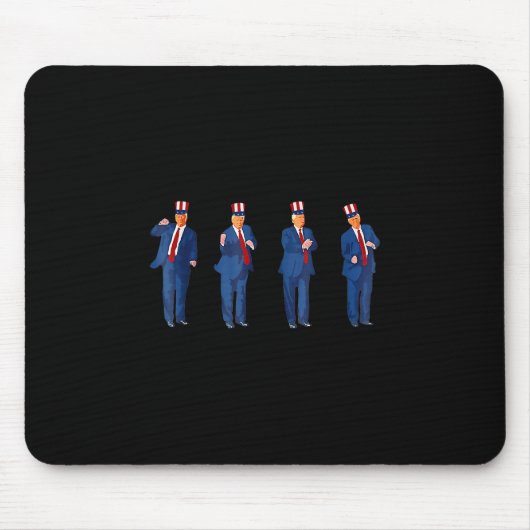 Trump Tänzer 4. Juli Trump 2025 Mousepad (Vorne)